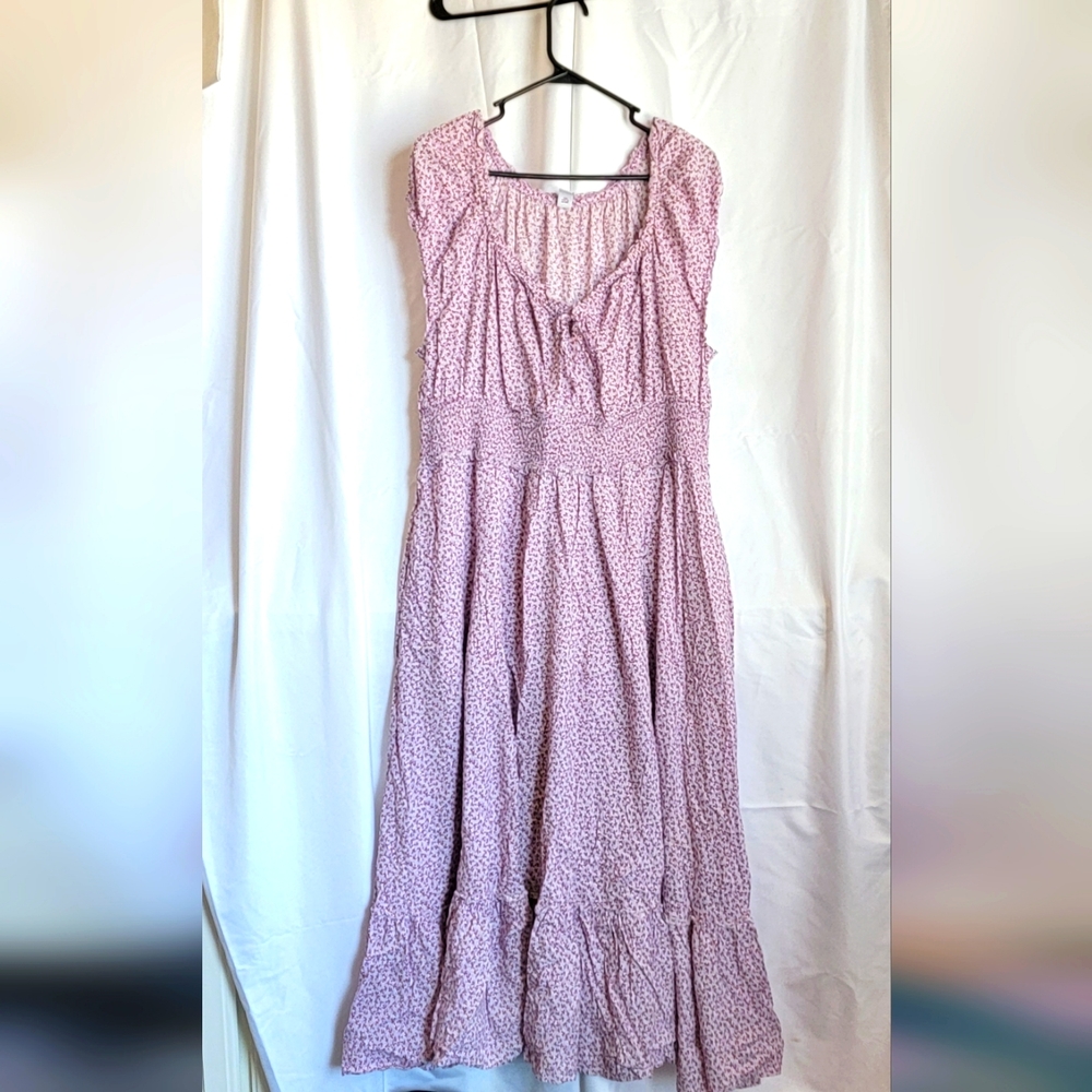 Floral Peasant Dress Plus Size Old Navy
